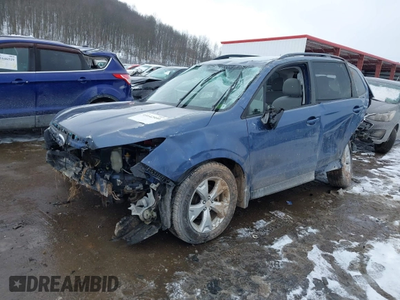 2014 Subaru Forester 2.5i Premium with VIN JF2SJAECXEH421197, listed as a IAAI auction lot 41642959 with 74,857 mi miles. Bid and sale history available at carsss.com. Image 2.