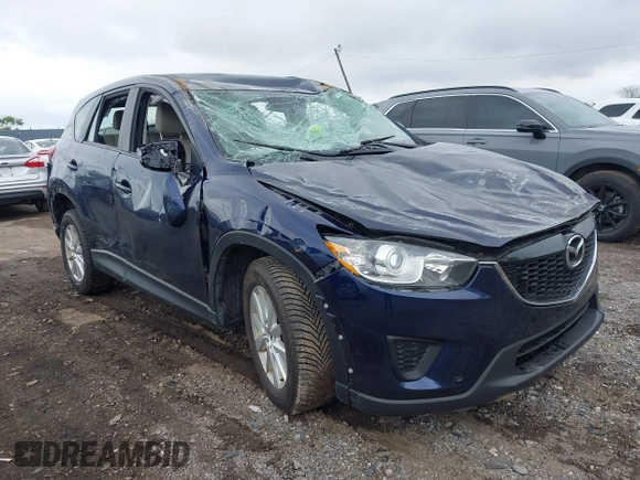 2013 Mazda CX-5 Sport with VIN JM3KE2BE1D0160254, listed as a IAAI auction lot 42256555 with 136,476 mi miles and . Bid and sale history available at DreamBid. Image 1.