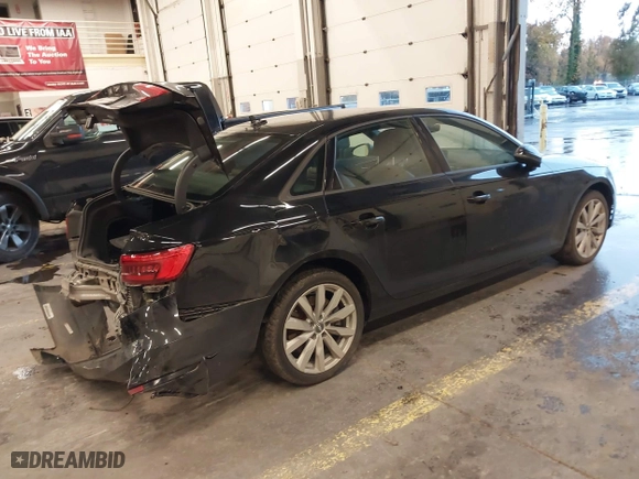 2017 Audi A4 Premium with VIN WAUANAF41HN039147, listed as a IAAI auction lot 40893349 with 71,375 mi miles. Bid and sale history available at carsss.com. Image 4.