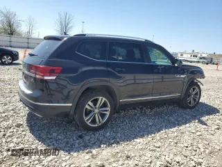 2019 Volkswagen Atlas SEL R-Line with VIN 1V2RR2CA2KC564925, listed as a Copart auction lot 56022725 with 111,822 mi miles and Salvage title. Bid and sale history available at DreamBid. Image 3.