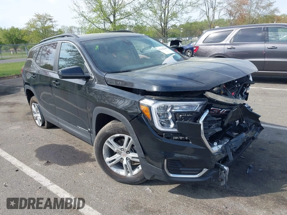 2024 GMC Terrain SLE z VIN 3GKALTEG9RL114196, wystawiony jako IAAI lot #42116149 z przebiegiem 17 048 mil mil oraz . Historia ofert i sprzedaży dostępna na DreamBid. Obrazek 1.