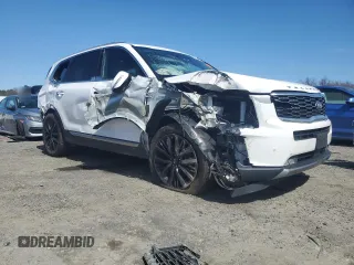 2021 Kia Telluride SX with VIN 5XYP5DHC7MG142335, listed as a Copart auction lot 52607875 with 75,420 mi miles and Salvage Title. Bid and sale history available at carsss.com. Image 4.
