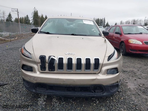 2015 Jeep Cherokee Sport with VIN 1C4PJLAB6FW535823, listed as a IAAI auction lot 41437796 with 120,967 mi miles. Bid and sale history available at carsss.com. Image 11.