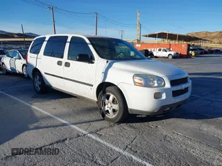 2007 Chevrolet Uplander LS Fleet with VIN 1GNDV23107D104310, listed as a IAAI auction lot 41399122 with 163,046 mi miles. Bid and sale history available at carsss.com. Image 1.