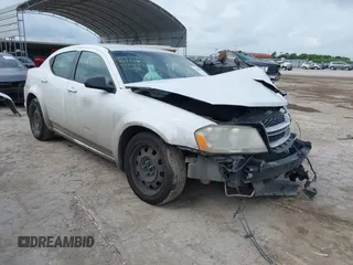 2014 Dodge Avenger SE with VIN 1C3CDZAB6EN219324, listed as a IAAI auction lot 42430841 with 177,104 mi miles and . Bid and sale history available at DreamBid. Image 1.