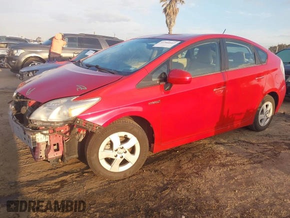 2011 Toyota Prius I with VIN JTDKN3DU8B5373799, listed as a IAAI auction lot 41904662 with 149,749 mi miles. Bid and sale history available at carsss.com. Image 2.
