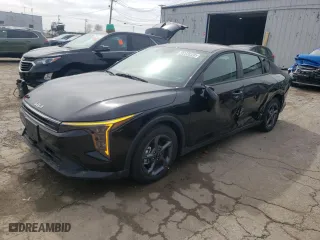 2025 Kia K4 LXS with VIN 3KPFT4DE6SE070255, listed as a Copart auction lot 49956995 with 3,822 mi miles and Salvage Title. Bid and sale history available at carsss.com. Image 1.