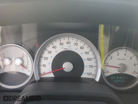 2008 Dodge Dakota SLT with VIN 1D7HW48N38S546077, listed as a Copart auction lot 56600265 with 234,448 mi miles and Salvage title. Bid and sale history available at DreamBid. Image 9.