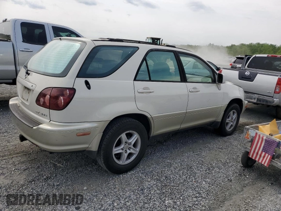 1999 Lexus RX 300 with VIN JT6HF10U7X0009824, listed as a Copart auction lot 52953135 with 180,006 mi miles and Salvage Title. Bid and sale history available at DreamBid. Image 3.