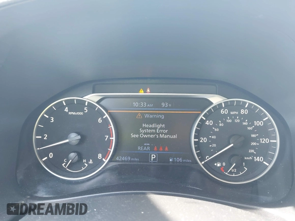 2024 Nissan Altima SV with VIN 1N4BL4DV4RN311594, listed as a IAAI auction lot 42544589 with 42,469 mi miles and . Bid and sale history available at DreamBid. Image 7.