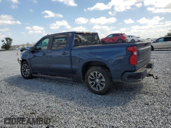 2021 Chevrolet Silverado 1500 Custom with VIN 1GCPWBEK6MZ206489, listed as a Copart auction lot 51800235 with 75,254 mi miles and Salvage Title. Bid and sale history available at DreamBid. Image 2.