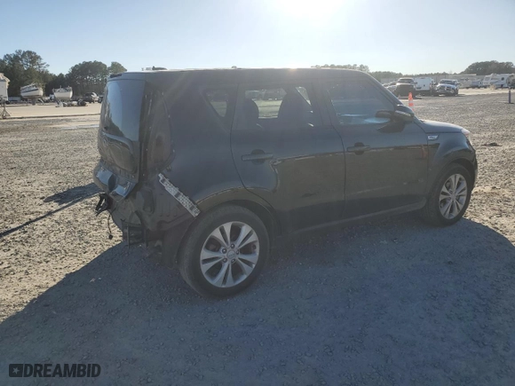 2014 Kia Soul + with VIN KNDJP3A50E7715743, listed as a Copart auction lot 47255695 with 107,064 mi miles and Salvage Title. Bid and sale history available at carsss.com. Image 3.