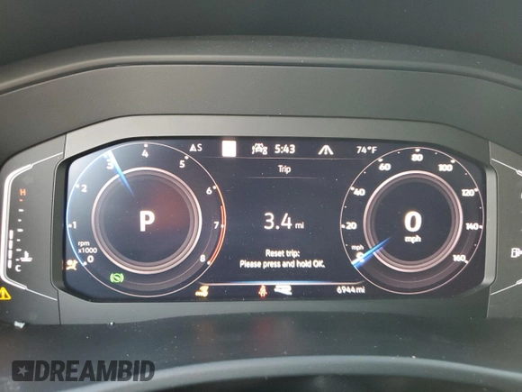 2023 Volkswagen Atlas SEL Premium R-Line with VIN 1V2FE2CA9PC228100, listed as a Copart auction lot 42774795 with 6,944 mi miles and Salvage title. Bid and sale history available at DreamBid. Image 9.