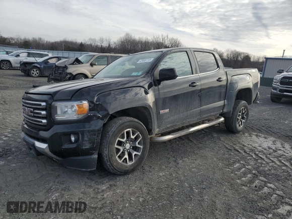 2015 GMC Canyon 4WD SLE with VIN 1GTG6BE34F1165547, listed as a Copart auction lot 43930715 with 124,970 mi miles and Salvage Title. Bid and sale history available at carsss.com. Image 1.
