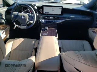 2023 Lexus LS with VIN JTHD51FF9P5018075, listed as a Copart auction lot 75315043 with 28,295 mi miles. Bid and sale history available at carsss.com. Image 8.