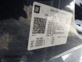 2019 Chevrolet Tahoe Commercial z VIN 1GNLCDEC1KR218436, wystawiony jako IAAI lot #42286365 z przebiegiem 119 981 mil mil oraz . Historia ofert i sprzedaży dostępna na DreamBid. Obrazek 9.
