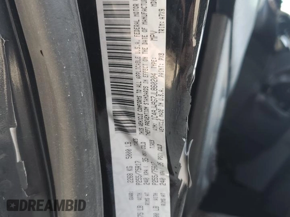 2018 Jeep Wrangler Willys Wheeler W с VIN 1C4AJWAG7JL860204, выставлен на аукционе Copart как лот 60683605 с пробегом 59 606 миль миль и Списание • Salvage title. История ставок и продаж доступна на DreamBid. Изображение 13.