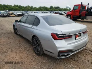 2020 BMW 7 Series 750i xDrive with VIN WBA7U2C00LBM62221, listed as a Copart auction lot 47604792 with 111 mi miles. Bid and sale history available at carsss.com. Image 3.