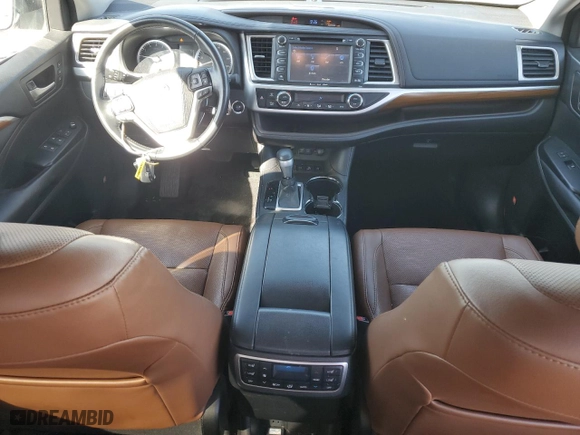 2017 Toyota Highlander Limited with VIN 5TDDZRFH0HS383911, listed as a Copart auction lot 48296925 with 54,538 mi miles and Salvage Title. Bid and sale history available at carsss.com. Image 8.