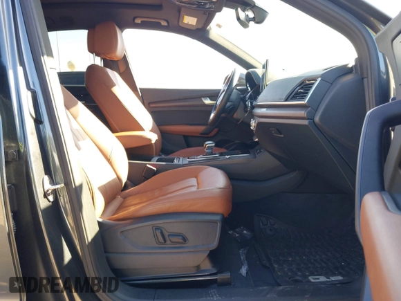 2022 Audi Q5 S line Premium with VIN WA1GAAFY5N2094705, listed as a IAAI auction lot 41175322 with 53,969 mi miles and . Bid and sale history available at DreamBid. Image 5.