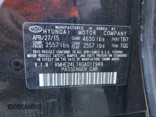 2016 Hyundai Sonata Hybrid SE with VIN KMHE24L14GA011949, listed as a Copart auction lot 71629653 with 103,993 mi miles. Bid and sale history available at carsss.com. Image 12.