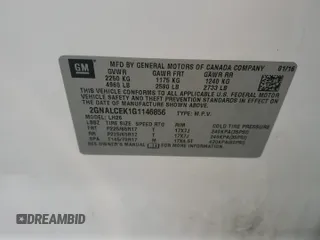 2016 Chevrolet Equinox LT z VIN 2GNALCEK1G1146856, wystawiony jako Copart lot #59472795 z przebiegiem 116 235 mil mil oraz Szkoda całkowita • Salvage title. Historia ofert i sprzedaży dostępna na DreamBid. Obrazek 13.