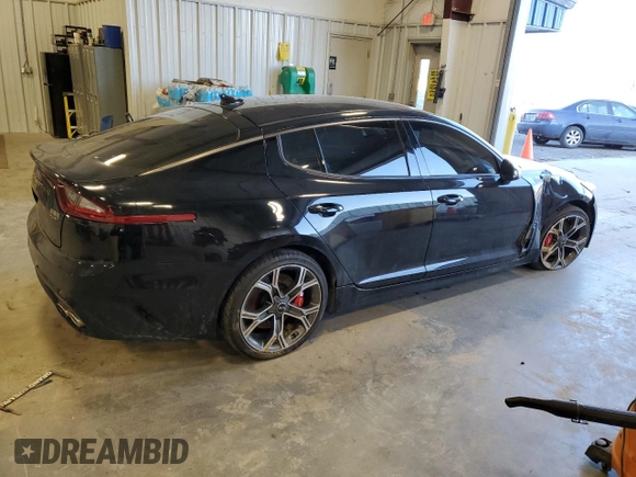 2018 Kia Stinger GT with VIN KNAE35LC4J6021056, listed as a Copart auction lot 87327024 with 62,169 mi miles and Non Repairable. Bid and sale history available at carsss.com. Image 3.