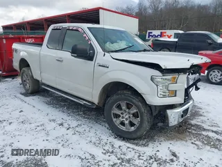 2016 Ford F-150 XLT with VIN 1FTFX1EF3GFD38749, listed as a IAAI auction lot 41245869 with 126,799 mi miles. Bid and sale history available at carsss.com. Image 1.