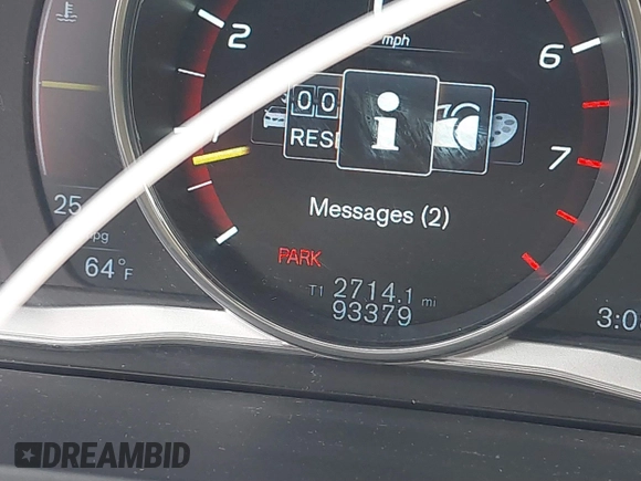 2015 Volvo S60 T5 Platinum with VIN YV1612TM2F1335209, listed as a IAAI auction lot 41722585 with 93,379 mi miles. Bid and sale history available at carsss.com. Image 15.