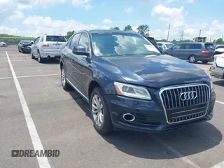 2014 Audi Q5 Premium Plus with VIN WA1LFAFP8EA061355, listed as a IAAI auction lot 42790298 with 210,382 mi miles and . Bid and sale history available at DreamBid. Image 1.