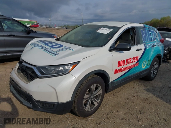 2019 Honda CR-V LX with VIN 2HKRW5H35KH419548, listed as a IAAI auction lot 41923516 with 127,746 mi miles and . Bid and sale history available at carsss.com. Image 18.