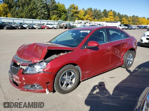 2013 Chevrolet Cruze 1LT with VIN 1G1PC5SB2D7326132, listed as a Copart auction lot 77891104 with 45,177 mi miles and Salvage Title. Bid and sale history available at carsss.com. Image 1.