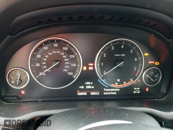 2016 BMW X4 xDrive28i with VIN 5UXXW3C50G0R22203, listed as a Copart auction lot 58575493 with 106,956 mi miles. Bid and sale history available at carsss.com. Image 9.
