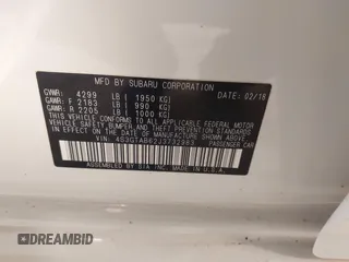 2018 Subaru Impreza Premium с VIN 4S3GTAB62J3732983, выставлен на аукционе IAAI как лот 42060022 с пробегом 97 971 миль миль и . История ставок и продаж доступна на DreamBid. Изображение 9.