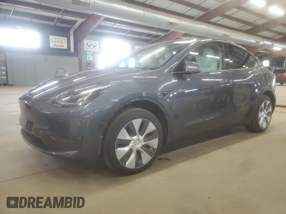 2023 Tesla Model Y Long Range z VIN 7SAYGDEE6PA179733, wystawiony jako Copart lot #58399015 z przebiegiem 45 780 mil mil oraz Szkoda całkowita • Salvage title. Historia ofert i sprzedaży dostępna na DreamBid. Obrazek 1.