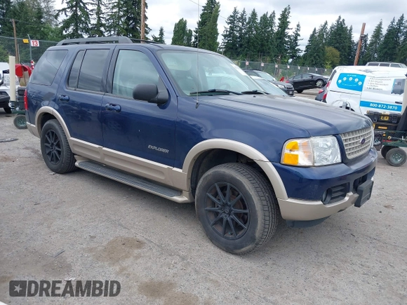 2005 Ford Explorer Eddie Bauer with VIN 1FMDU74K65UB36705, listed as a IAAI auction lot 42704357 with 207,245 mi miles and . Bid and sale history available at DreamBid. Image 1.