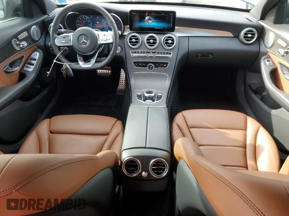 2020 Mercedes-Benz C 300 with VIN W1KWF8EBXLR573639, listed as a Copart auction lot 43644675 with 21,048 mi miles and Non Repairable. Bid and sale history available at DreamBid. Image 8.