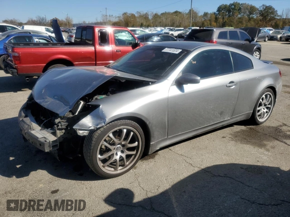 2006 Infiniti G35 Coupe with VIN JNKCV54E36M720054, listed as a Copart auction lot 77741524 with 142,960 mi miles and Salvage Title. Bid and sale history available at carsss.com. Image 1.