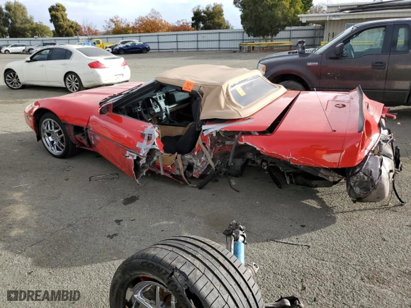 1986 Chevrolet Corvette with VIN 1G1YY6786G5906444, listed as a Copart auction lot 80259824 with 98,783 mi miles and Salvage Title. Bid and sale history available at carsss.com. Image 2.