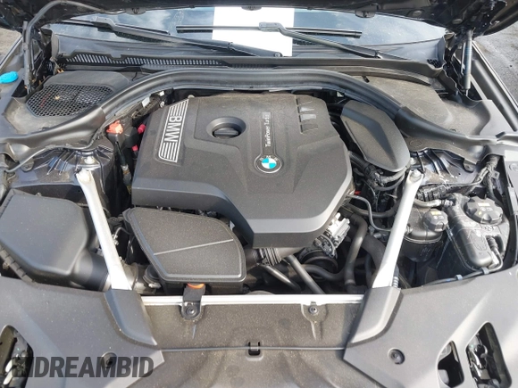 2019 BMW 5 Series 530i xDrive with VIN WBAJA7C50KWW48792, listed as a IAAI auction lot 41840161 with 58,313 mi miles. Bid and sale history available at carsss.com. Image 10.