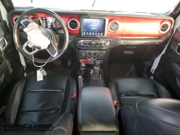 2021 Jeep Wrangler Unlimited Rubicon with VIN 1C4JJXFM2MW520188, listed as a Copart auction lot 86920344 with 91,861 mi miles and Salvage Title. Bid and sale history available at carsss.com. Image 8.