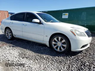 2007 Infiniti M45 Sport with VIN JNKBY01E77M401901, listed as a Copart auction lot 48567835 with 180,545 mi miles and Salvage Title. Bid and sale history available at carsss.com. Image 4.