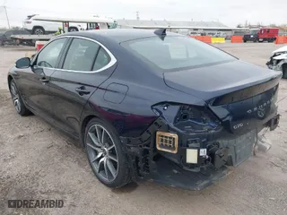 2023 Genesis G70 2.0T with VIN KMTG34TA3PU129307, listed as a IAAI auction lot 41636981 with 37,593 mi miles. Bid and sale history available at carsss.com. Image 3.