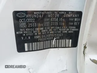 2023 Hyundai Sonata SEL with VIN KMHL64JA8PA283323, listed as a Copart auction lot 45757175 with 22,949 mi miles and Salvage Title. Bid and sale history available at DreamBid. Image 12.