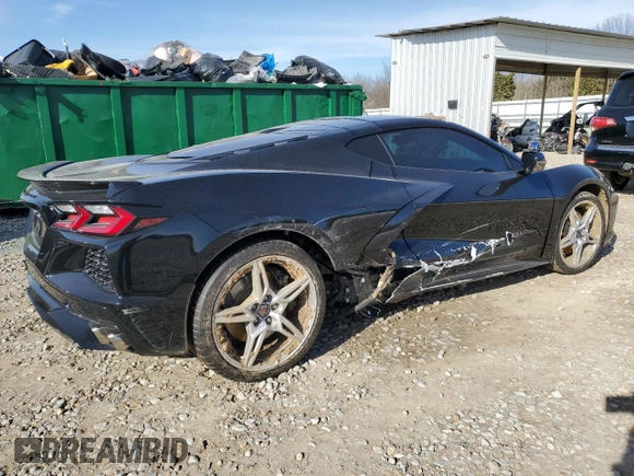 2024 Chevrolet Corvette 1LT z VIN 1G1YA2D41R5108533, wystawiony jako Copart lot #48159845 z przebiegiem 5 610 mil mil oraz Szkoda całkowita • Salvage title. Historia ofert i sprzedaży dostępna na DreamBid. Obrazek 3.