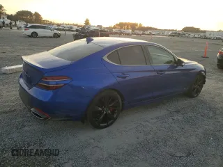 2023 Genesis G70 3.3T with VIN KMTG54TEXPU115465, listed as a Copart auction lot 81239184 with 16,059 mi miles and Salvage Title. Bid and sale history available at DreamBid. Image 3.