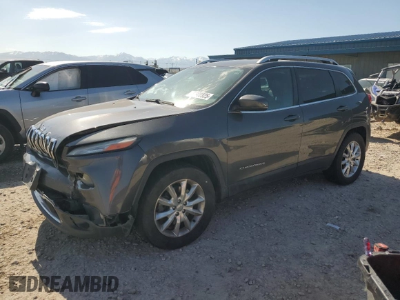 2016 Jeep Cherokee Limited с VIN 1C4PJMDB4GW267034, выставлен на аукционе Copart как лот 57908825 с пробегом Не указан миль и Списание • Salvage title. История ставок и продаж доступна на DreamBid. Изображение 1.