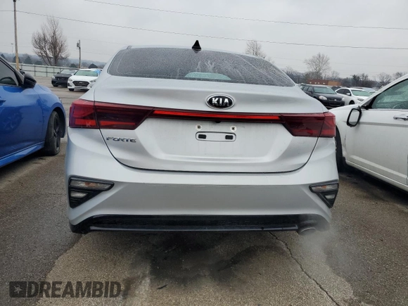 2021 Kia Forte LXS with VIN 3KPF24AD9ME290720, listed as a Copart auction lot 44442265 with 56,756 mi miles and Salvage title. Bid and sale history available at DreamBid. Image 6.