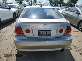 2005 Lexus IS 300 with VIN JTHBD192250100758, listed as a Copart auction lot 73828734 with Not Provided miles and Salvage Title. Bid and sale history available at DreamBid. Image 6.
