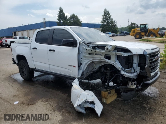 2021 GMC Canyon 4WD AT4 w/Cloth with VIN 1GTG6FEN8M1295482, listed as a Copart auction lot 59433404 with 34,637 mi miles and Non Repairable. Bid and sale history available at carsss.com. Image 4.